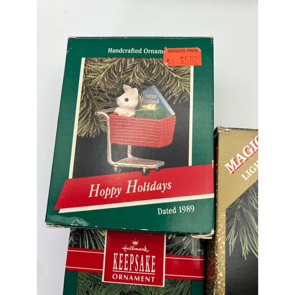 Hallmark Keepsake Ornaments Set of 3 Animals Bunny Squirrel‎ Penguin Christmas - Picture 2 of 16